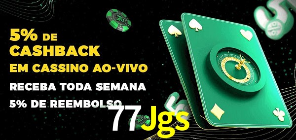 Promoções do cassino ao Vivo 77Jgs